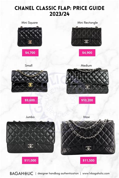 chanel classic bag 4700|Chanel Classic Flap Bag US Price List Reference Guide [2024].